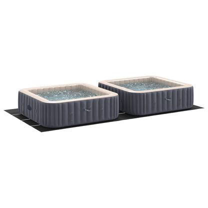 vidaXL Pool Ground Sheet Black 820 x 420 x 0.1 cm Non-woven Fabric