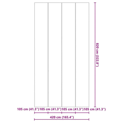 vidaXL Pool Ground Sheet Other Black 820 x 420 cm Polyester geotextile