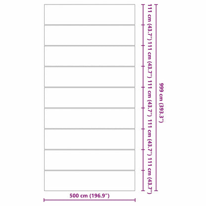 vidaXL Pool Ground Sheet Other Black 999 x 500 cm Polyester geotextile