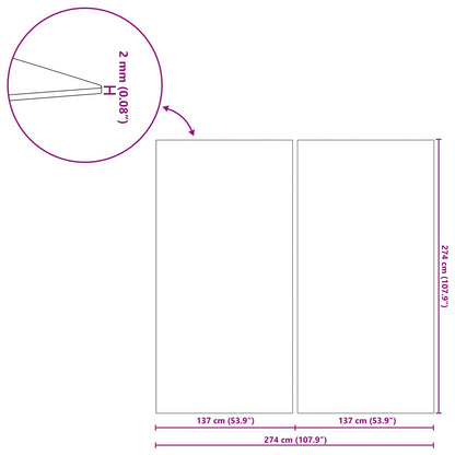 vidaXL Pool Ground Sheet 274 x 274 x 0.1 cm Non-woven Fabric