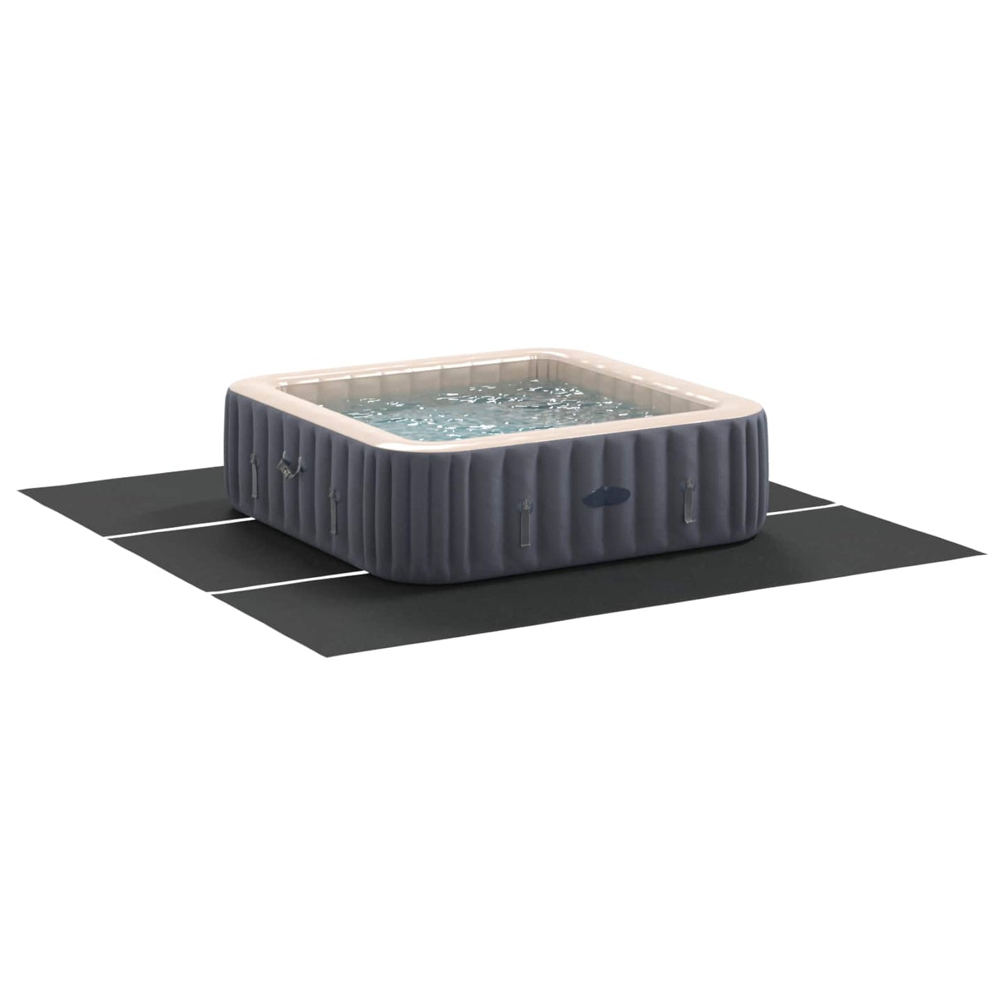 vidaXL Pool Ground Sheet Black 396 x 396 x 0.1 cm Non-woven Fabric