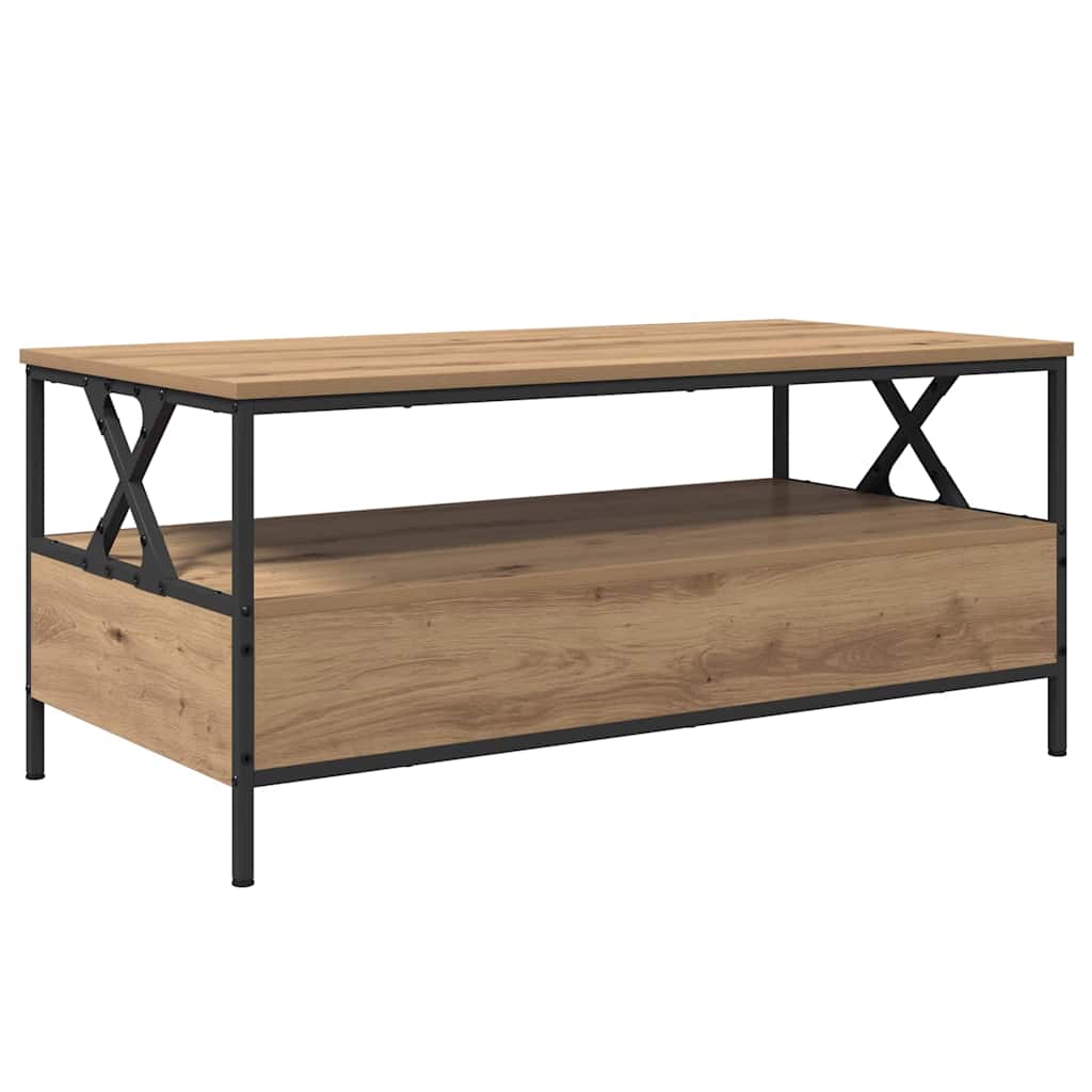 vidaXL Coffee Table Artisan oak 100 x 51 x 45 cm Engineered wood