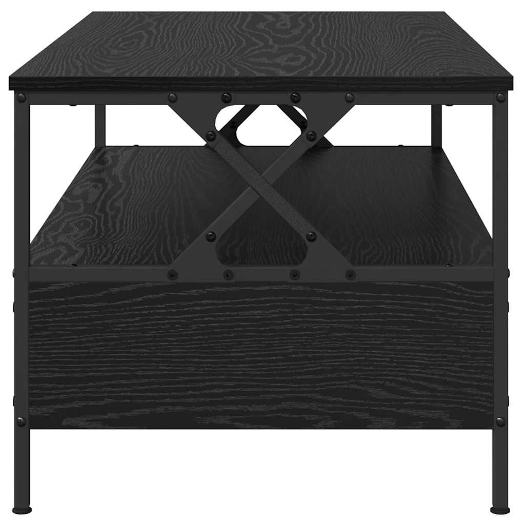 vidaXL Coffee Table Black oak 100 x 51 x 45 cm Engineered wood