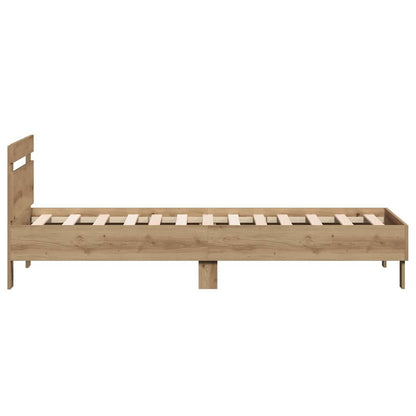 vidaXL Bed Frame Artisan Oak 193 x 95 x 88 cm Engineered Wood