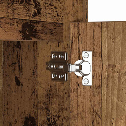 vidaXL LED Bedside Cabinet 2 pcs Old wood 38 x 34 x 61 cm