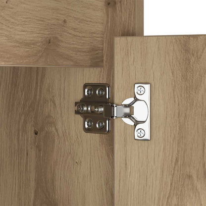vidaXL LED Bedside Cabinet Artisan oak 38 x 34 x 61 cm Engineered wood