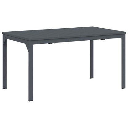 vidaXL Garden Dining Set 7 pcs Anthracite Powder-coated Steel