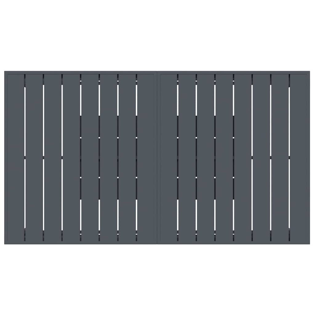 vidaXL Garden Dining Set 7 pcs Black Poly Rattan