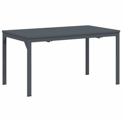 vidaXL Garden Dining Set 11 pcs Anthracite Powder-coated Steel