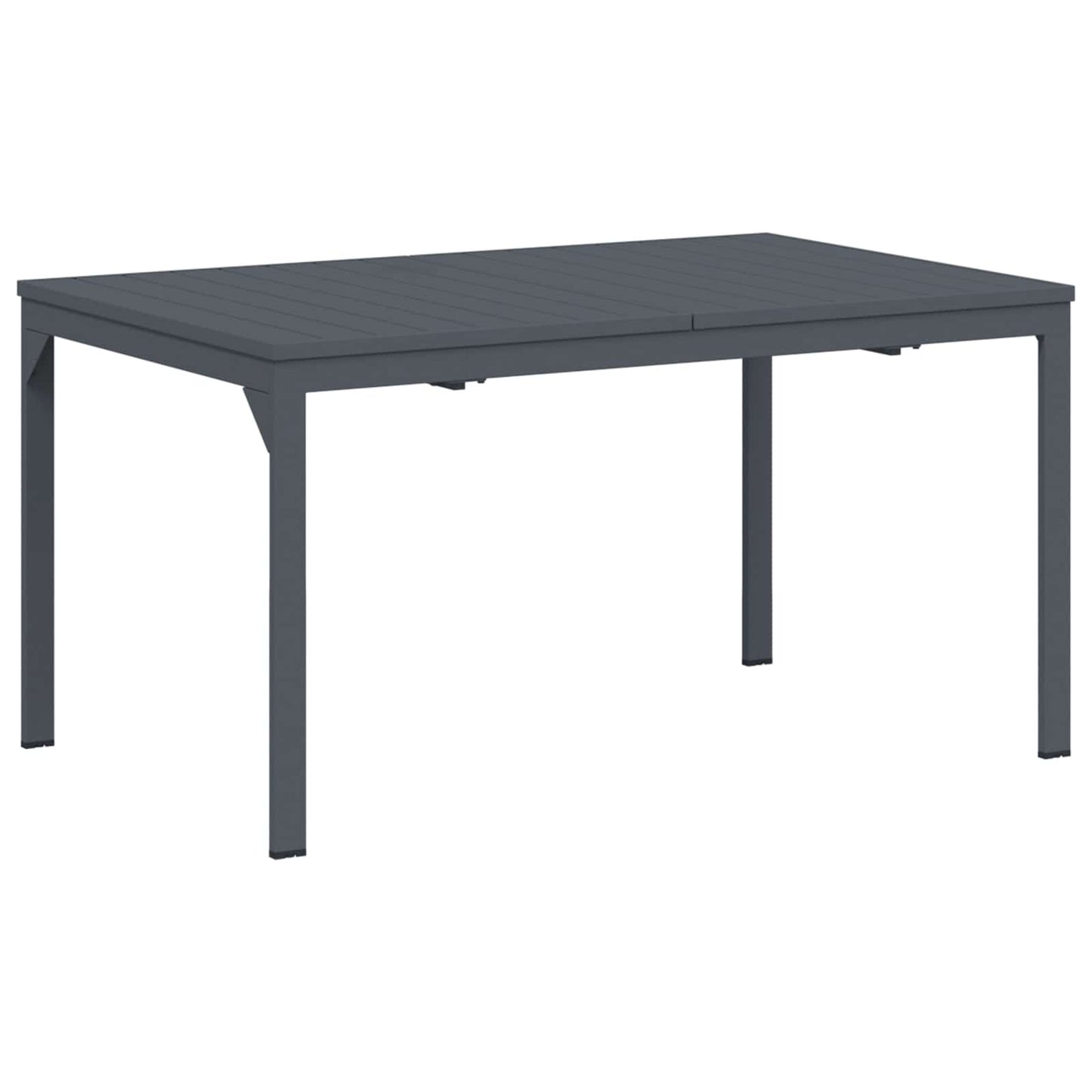 vidaXL Garden Dining Set Folding 9 pcs Anthracite Steel