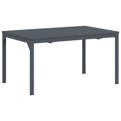 vidaXL Garden Dining Set 9 pcs Anthracite Steel