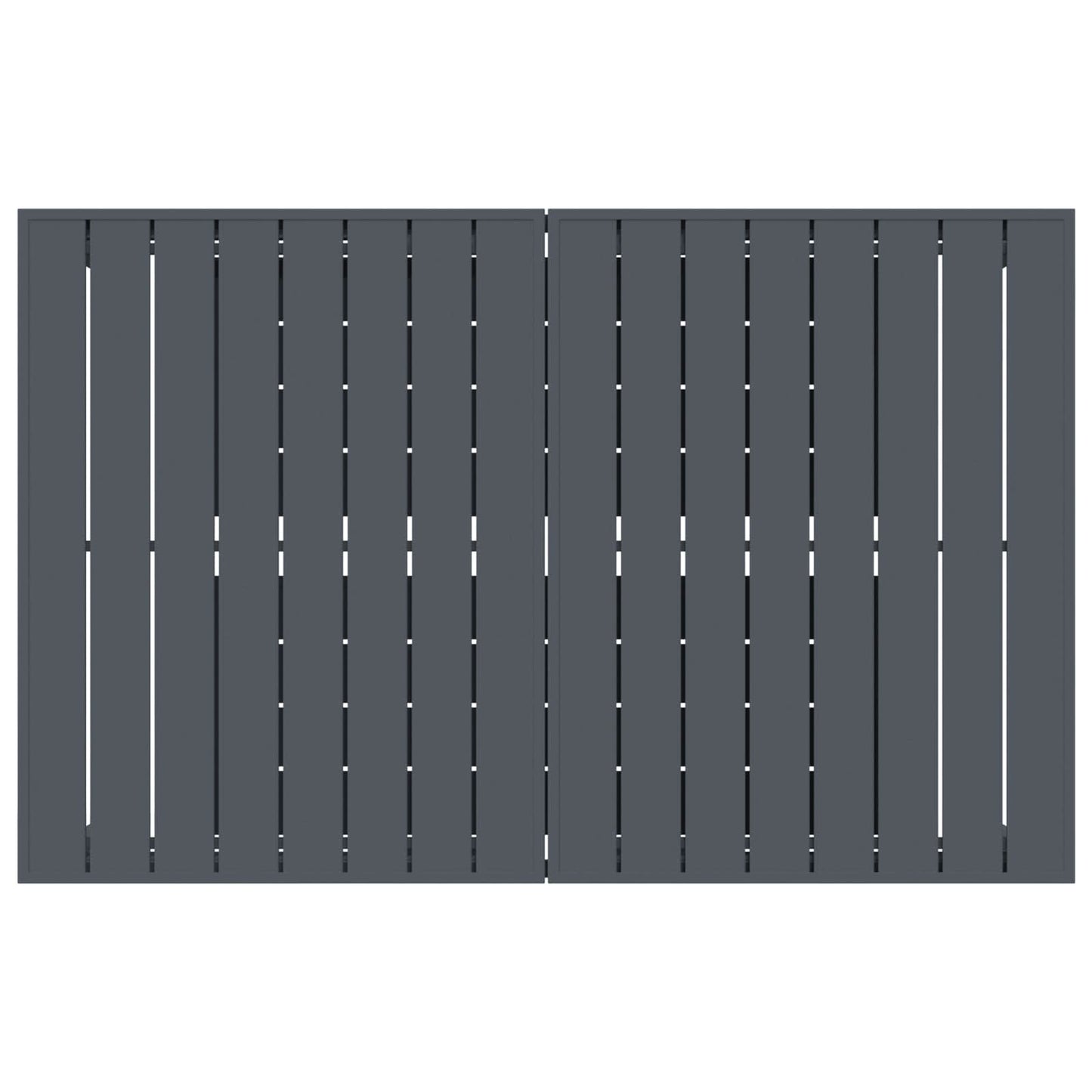 vidaXL Garden Dining Set 9 pcs Anthracite Steel