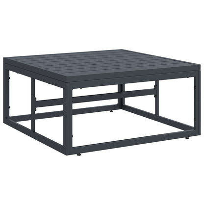 vidaXL Garden Sofa Set with Cushion 8 pcs Black Steel