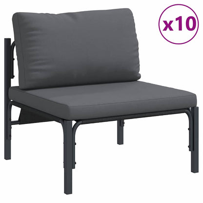 vidaXL Garden Sofa Set 14 pcs Anthracite Steel