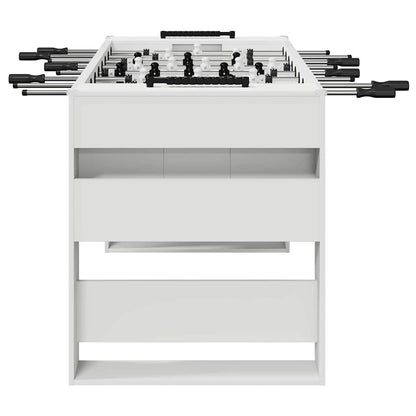 vidaXL Foosball Table White 146.5 x 74 x 85 cm Engineered Wood