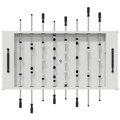 vidaXL Foosball Table White 146.5 x 74 x 85 cm Engineered Wood