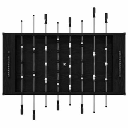 vidaXL Foosball Table Black Oak 146.5 x 74 x 85 cm Engineered Wood
