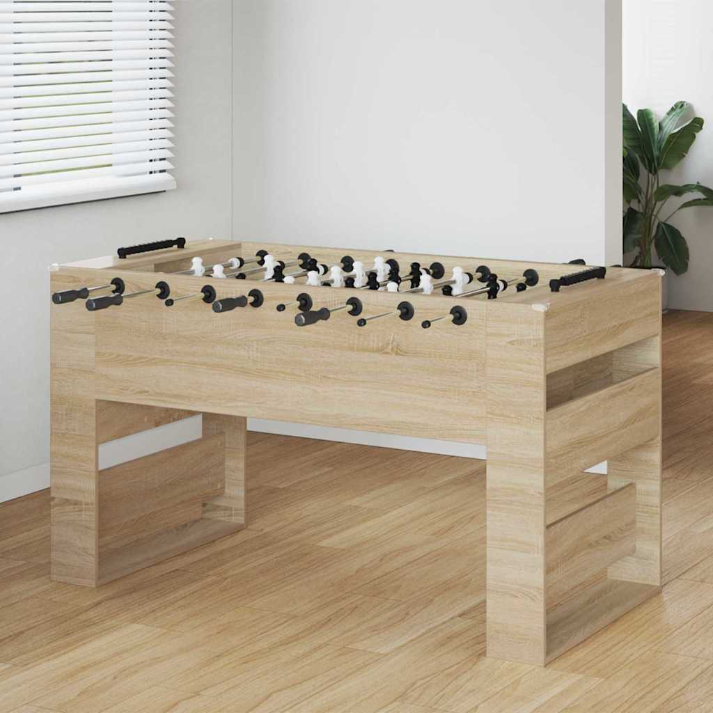 vidaXL Foosball Table Sonoma Oak 146.5 x 74 x 85 cm Engineered Wood