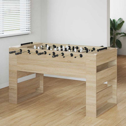 vidaXL Foosball Table Sonoma Oak 146.5 x 74 x 85 cm Engineered Wood