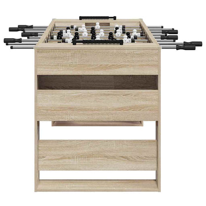 vidaXL Foosball Table Sonoma Oak 146.5 x 74 x 85 cm Engineered Wood