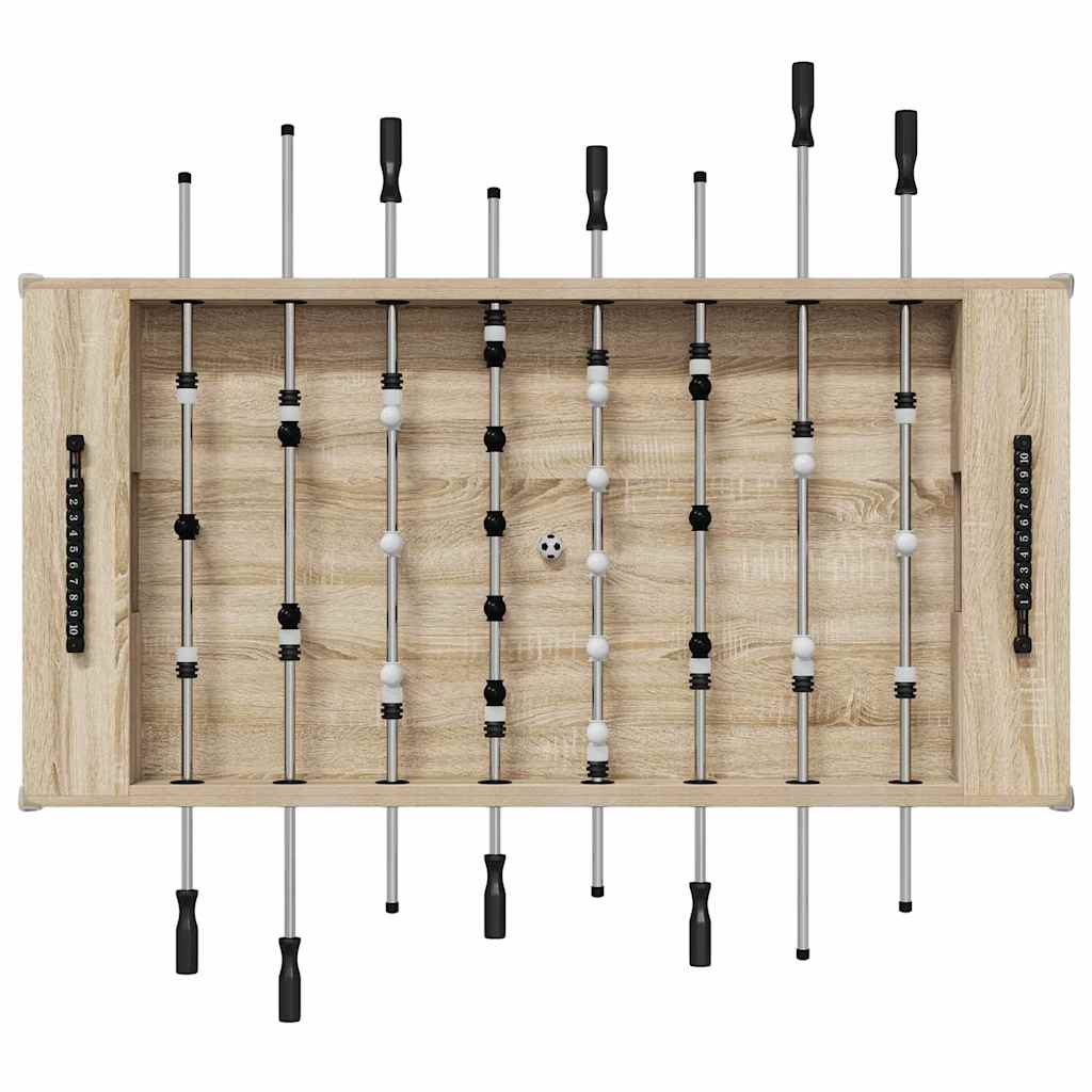 vidaXL Foosball Table Sonoma Oak 146.5 x 74 x 85 cm Engineered Wood
