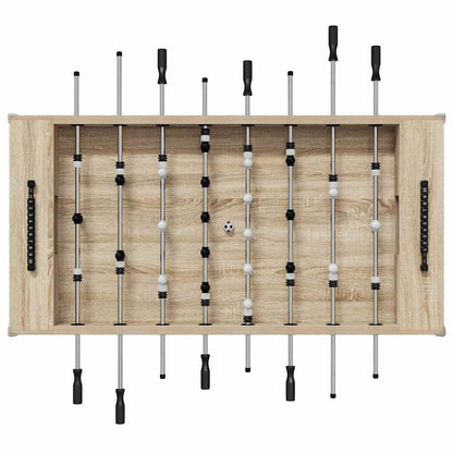 vidaXL Foosball Table Sonoma Oak 146.5 x 74 x 85 cm Engineered Wood