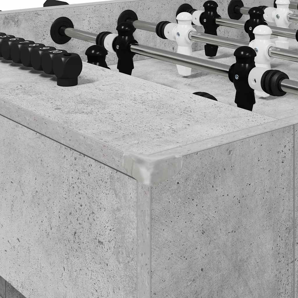 vidaXL Foosball Table Concrete Grey 146.5 x 74 x 85 cm Engineered Wood