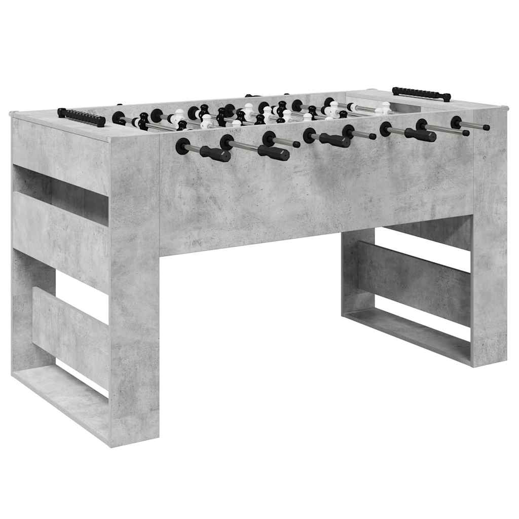 vidaXL Foosball Table Concrete Grey 146.5 x 74 x 85 cm Engineered Wood