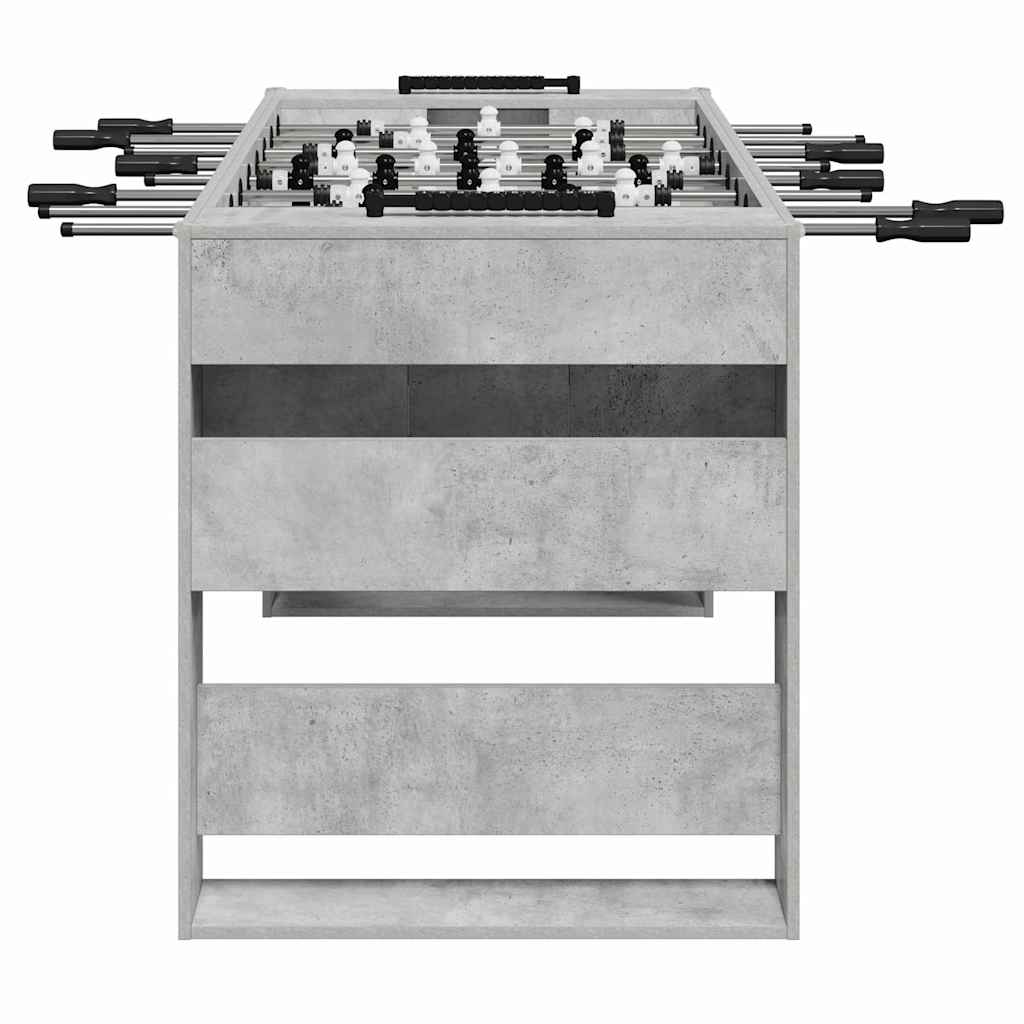 vidaXL Foosball Table Concrete Grey 146.5 x 74 x 85 cm Engineered Wood