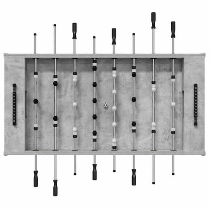 vidaXL Foosball Table Concrete Grey 146.5 x 74 x 85 cm Engineered Wood