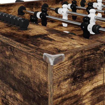 vidaXL Foosball Table Smoked Oak 146.5 x 74 x 85 cm Engineered Wood