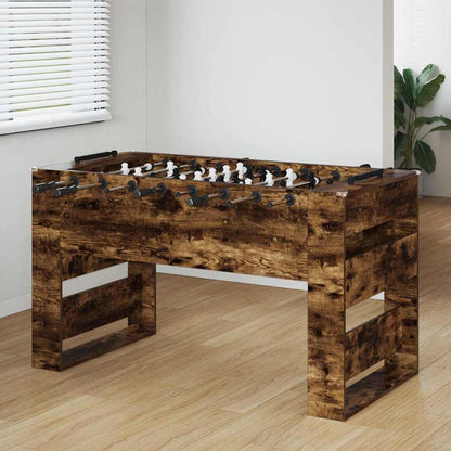 vidaXL Foosball Table Smoked Oak 146.5 x 74 x 85 cm Engineered Wood