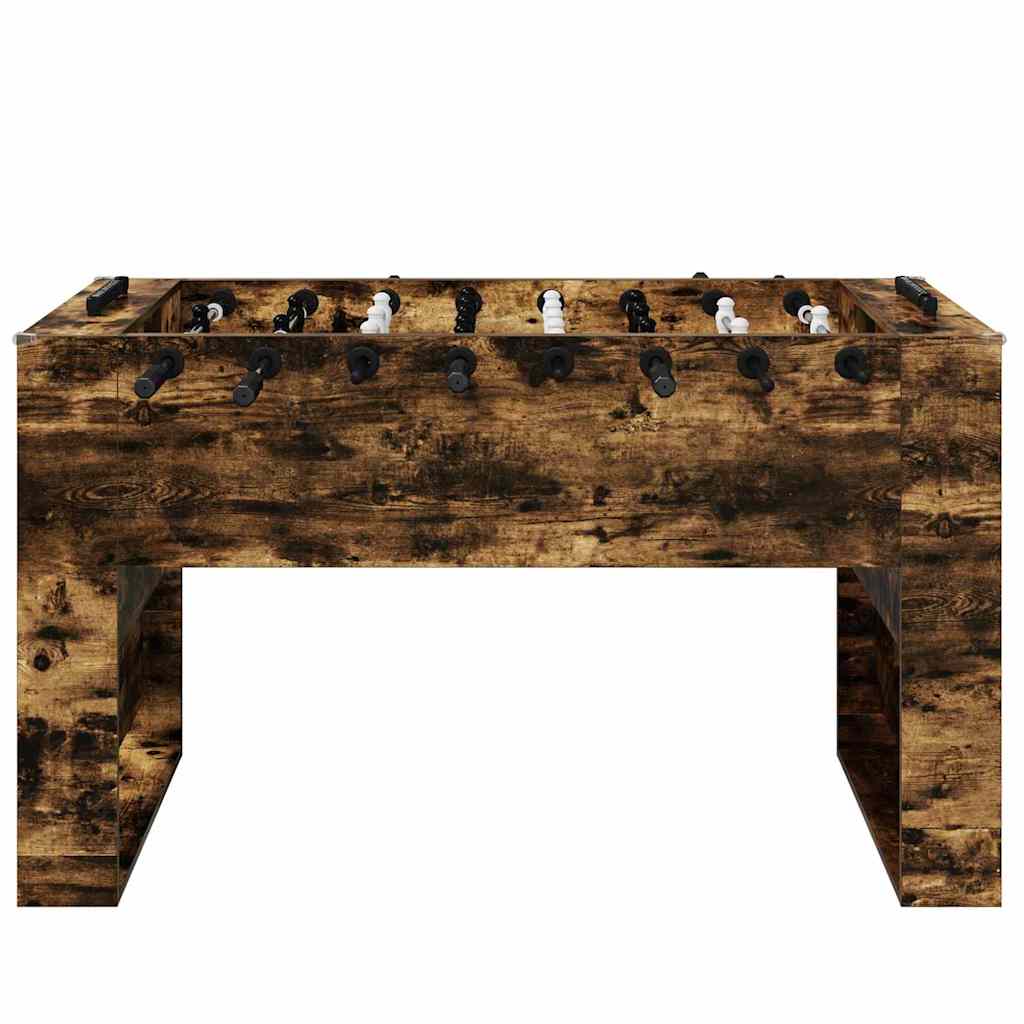 vidaXL Foosball Table Smoked Oak 146.5 x 74 x 85 cm Engineered Wood