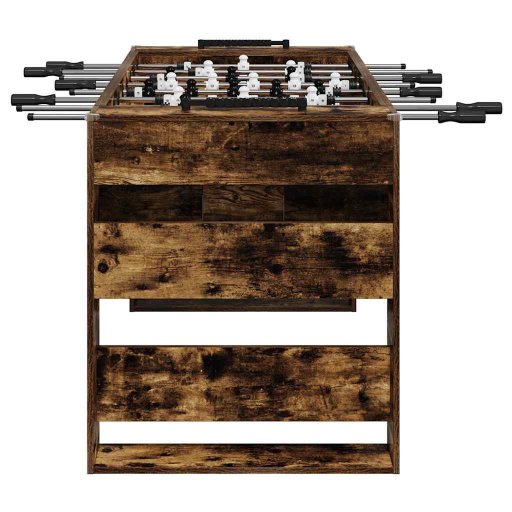vidaXL Foosball Table Smoked Oak 146.5 x 74 x 85 cm Engineered Wood