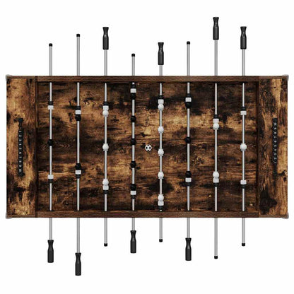 vidaXL Foosball Table Smoked Oak 146.5 x 74 x 85 cm Engineered Wood