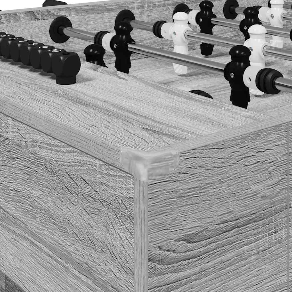 vidaXL Foosball Table Grey Sonoma 146.5 x 74 x 85 cm Engineered Wood