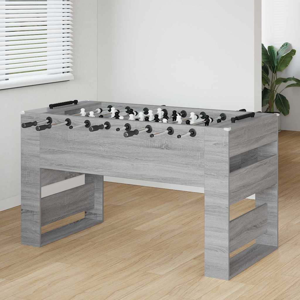 vidaXL Foosball Table Grey Sonoma 146.5 x 74 x 85 cm Engineered Wood