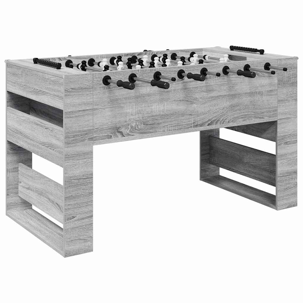 vidaXL Foosball Table Grey Sonoma 146.5 x 74 x 85 cm Engineered Wood