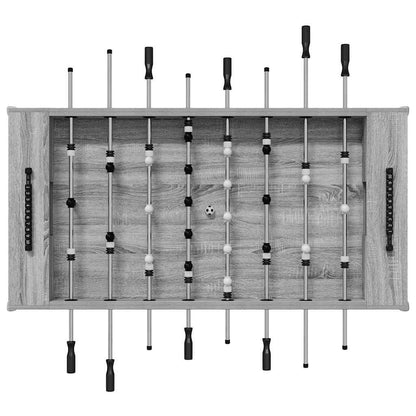 vidaXL Foosball Table Grey Sonoma 146.5 x 74 x 85 cm Engineered Wood
