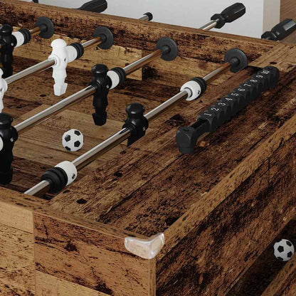 vidaXL Foosball Table Old Wood 146.5 x 74 x 85 cm Engineered Wood