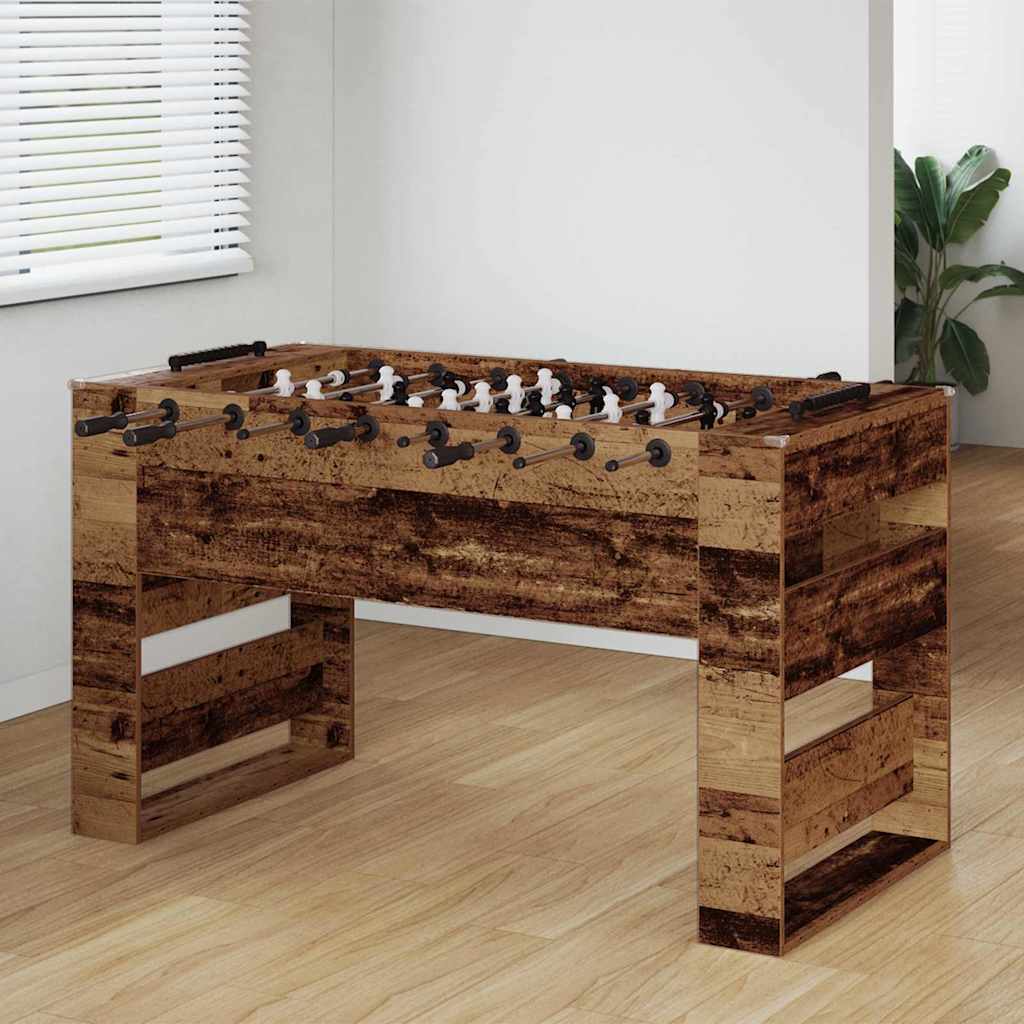 vidaXL Foosball Table Old Wood 146.5 x 74 x 85 cm Engineered Wood