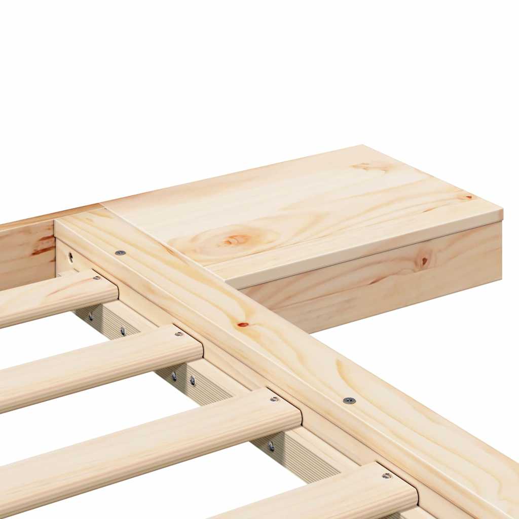 vidaXL Bed Frame Brown 200 x 200 cm Wood