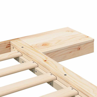 vidaXL Bed Frame Brown 200 x 200 cm Wood