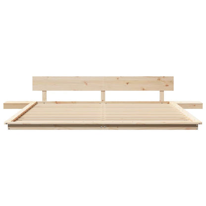 vidaXL Bed Frame Brown 200 x 200 cm Wood