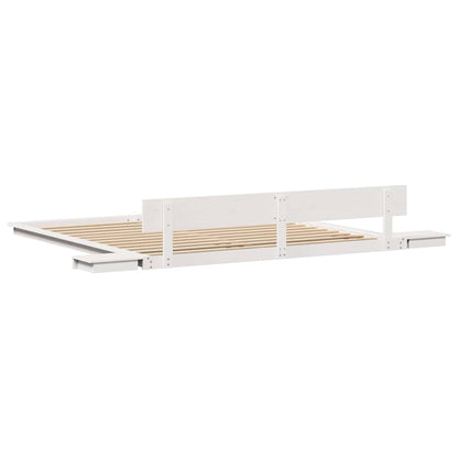 vidaXL Bed Frame White 200 x 200 cm Wood