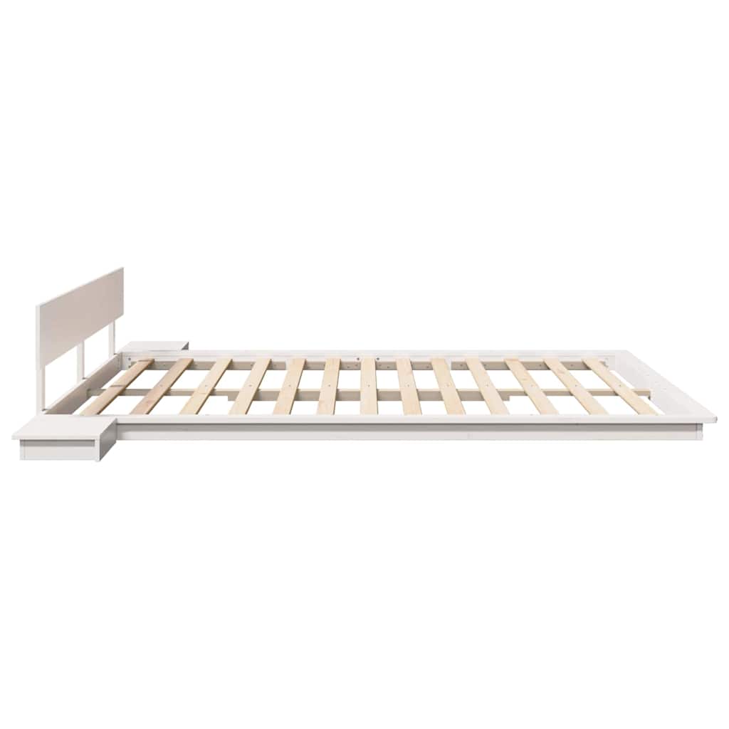 vidaXL Bed Frame White 200 x 200 cm Wood