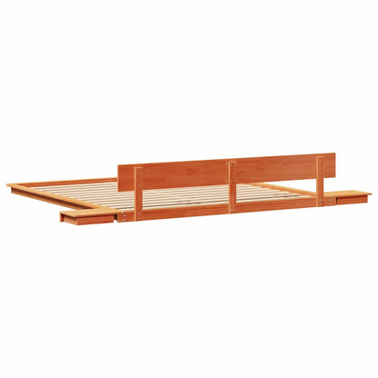 vidaXL Bed Frame Brown 200 x 200 cm Wood