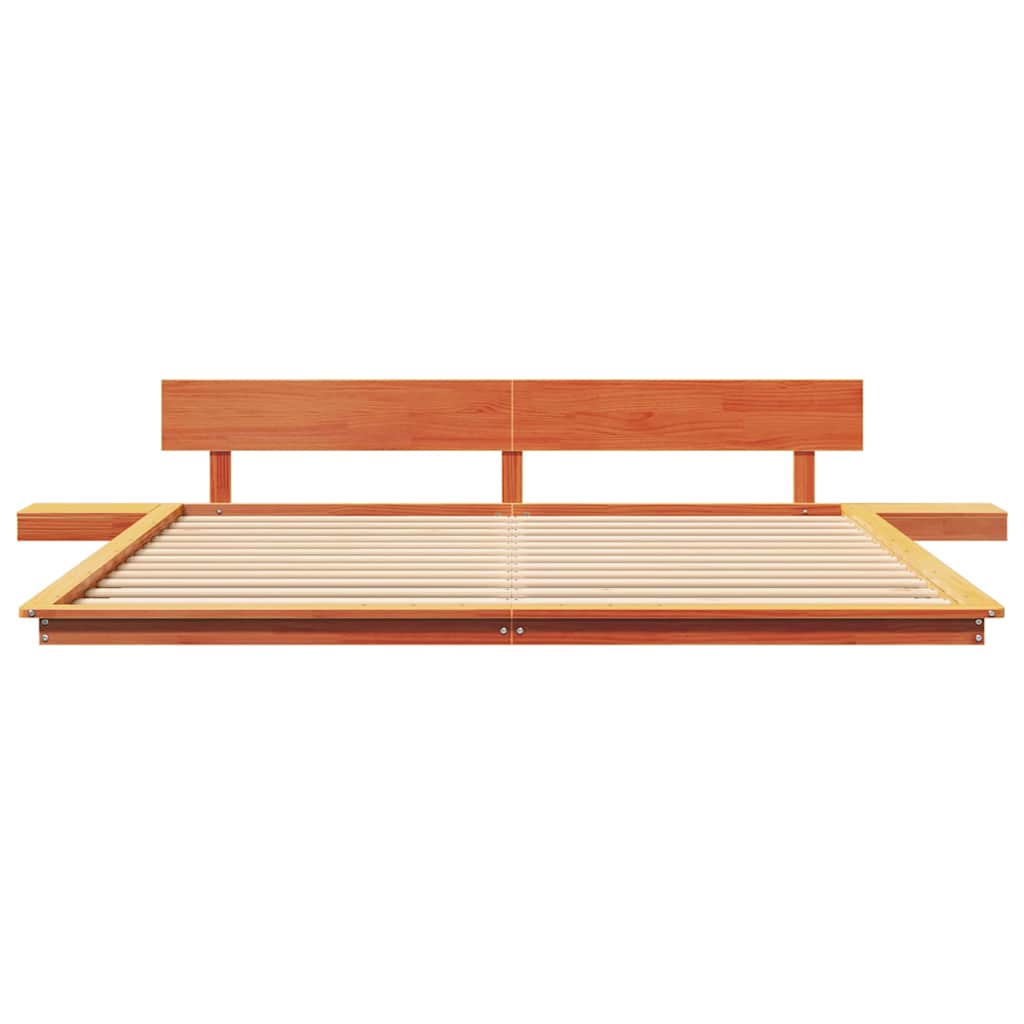 vidaXL Bed Frame Brown 200 x 200 cm Wood