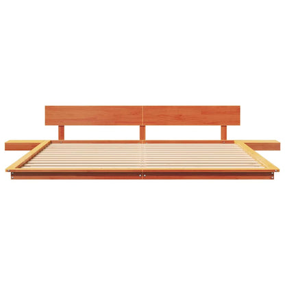 vidaXL Bed Frame Brown 200 x 200 cm Wood