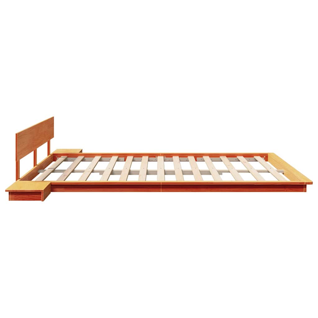 vidaXL Bed Frame Brown 200 x 200 cm Wood